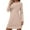 510_Khaki, variant on Summer Dresses for Women Loose Fit Women's Sleepwear Soft Long Sleeve Dress Cute Comfy Womens Nightgown Beige