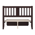 thumbnail image 4 of AFI Tahoe Full Solid Wood Platform Bed w/Foot Drawer in Espresso, 4 of 13