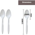 thumbnail image 2 of VeZee's Disposable Economical Plastic White Tea Spoons (200 Count) for home Resturant, Hotel, Deli & big parties, 2 of 5