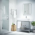 thumbnail image 4 of ANZZI Passion Series 30 in. W by 72 in. H Frameless Hinged Shower Door in Chrome with Handle, 4 of 9