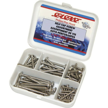 Stainless Steel Screw Kit - SeaSense 68 Piece Stainless Steel Pan Head Screw Kit