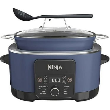 Ninja Foodi PossibleCooker PRO 8.5 Quart Multi-Cooker, 8-in 1, Slow Cooker, Dutch Oven, Steamer, Glass Lid, Nonstick, Oven Safe to 500°F, Blue