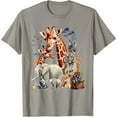 thumbnail image 1 of Zoo Animaux Faune Fête d'Anniversaire Safari Jungle T-Shirt - comme sur L'Image - L, 1 of 4