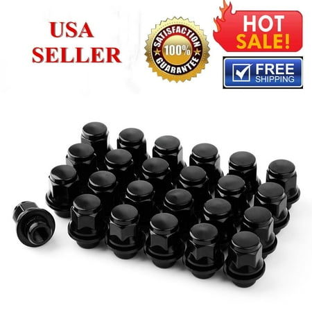 Mag Wheel Nuts - YITAMOTOR 24pcs Lug Nuts Mag Seat 12x1.5 Black Fits Toyota Tacoma FJ Cruiser Tundra Sequoia