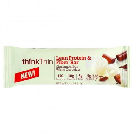 thinkThin Barres de protéines et fibres Brioche à la cannelle au chocolat blanc - 10 CT
