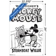 thumbnail image 3 of Disney Mickey Mouse - Steamboat Willie Wall Poster with Push Pins, 22.375" x 34", 3 of 3