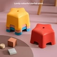 thumbnail image 4 of Stackable Star Shaped Stool Stools Living Study Room Bathroom Chairs Plastic Low Seat Coffee Table Small Bench S/Red, 4 of 9