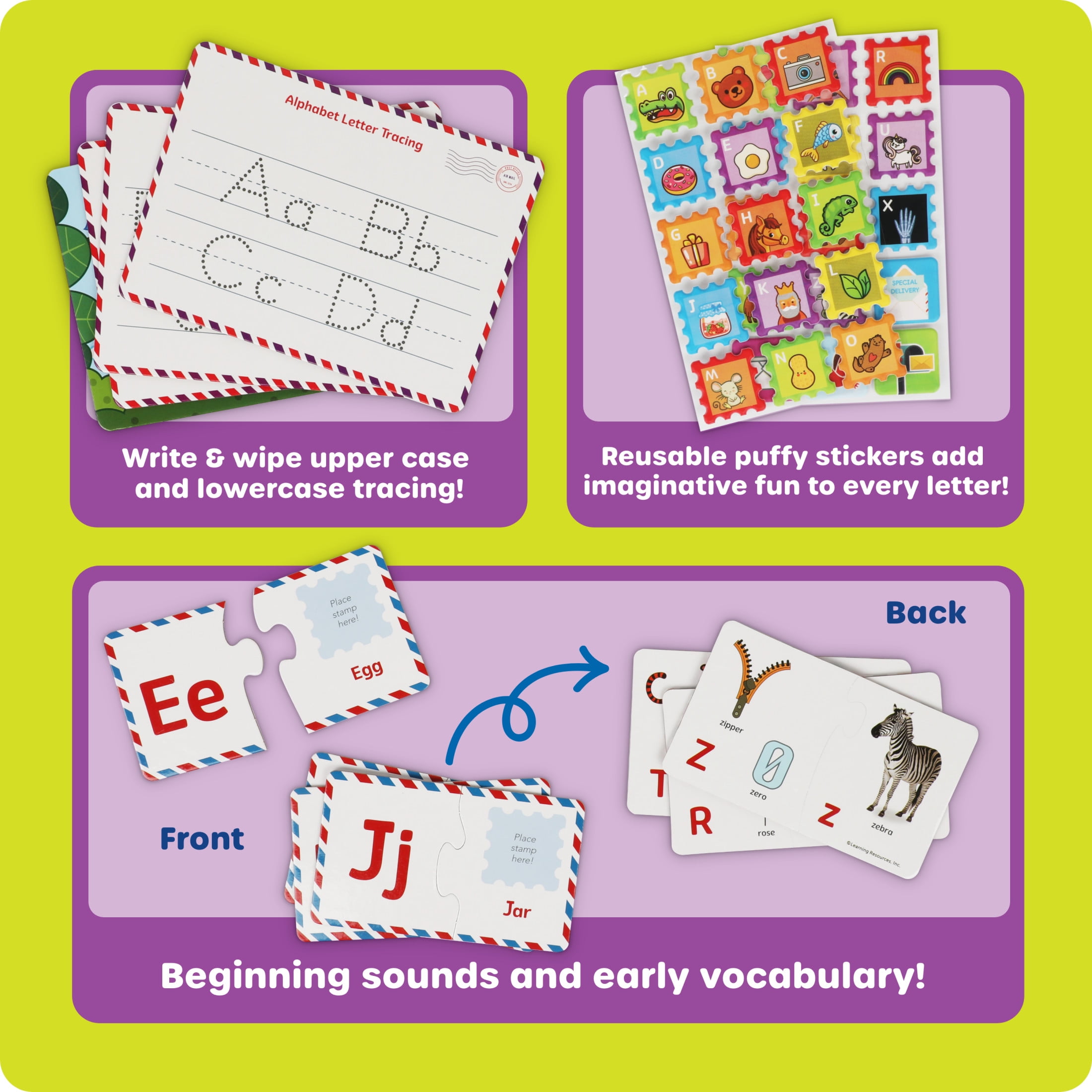 Learning Resources Alphabet Learning Mailbox Preschool Learning Toys Ages 4+