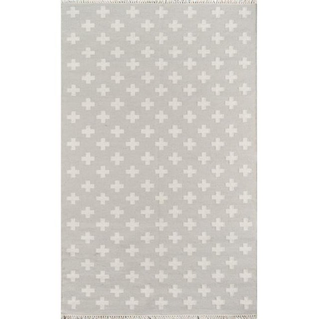 Novogratz TOPANTOP-1GRY7696 7 ft. 6 in. x 9 ft. 6 in. Topan-1 Hand Woven Rectangle Area Rug - Grey