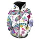 thumbnail image 1 of Sudadera con capucha y cremallera con estampado de mariposas de dibujos animados de primavera y otoño, informal, de cuello redondo, de gran tamaño, con capucha, chaqueta para hombre, ropa, 1 of 6