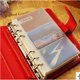 thumbnail image 3 of Bolsa transparente de PVC A6, libro de cuentas de mano, 6 agujeros, bolsa de almacenamiento de documentos, bolsa de datos, bloc de notas, libro de tarjetas de presentación, bolsa de cuentas de mano,, 3 of 3
