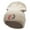Birch, variant on Two Koi Fish Embroidered 12 Inch Long Knitted Beanie - White OSFM