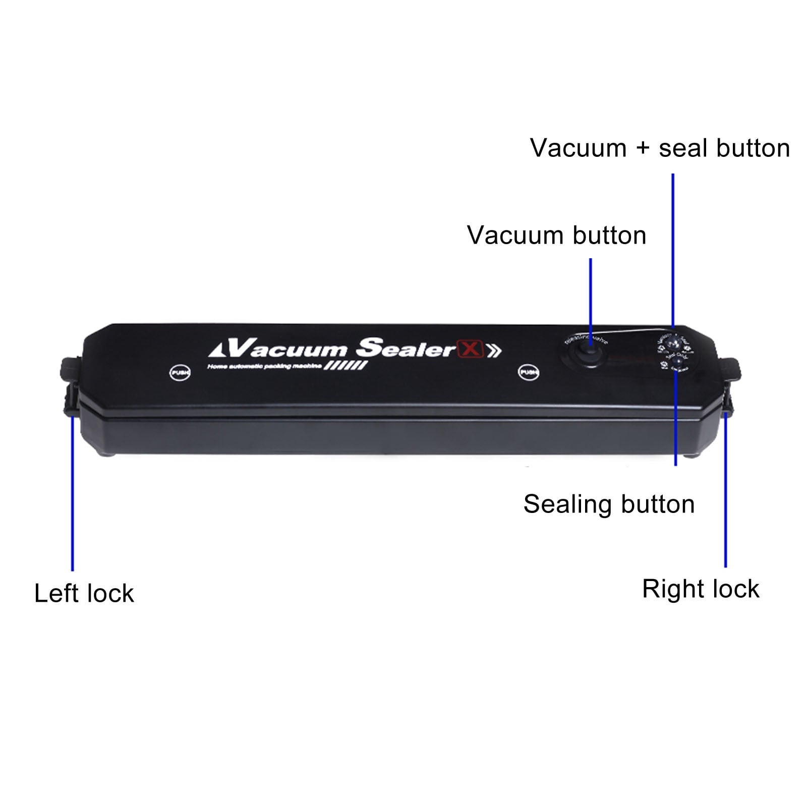 Vacuum Sealer for Food - Cordless Handheld Food Vacuum Saver with Sealer Bags, Vacuum Sealer Machine for Food Preservation & Fresh