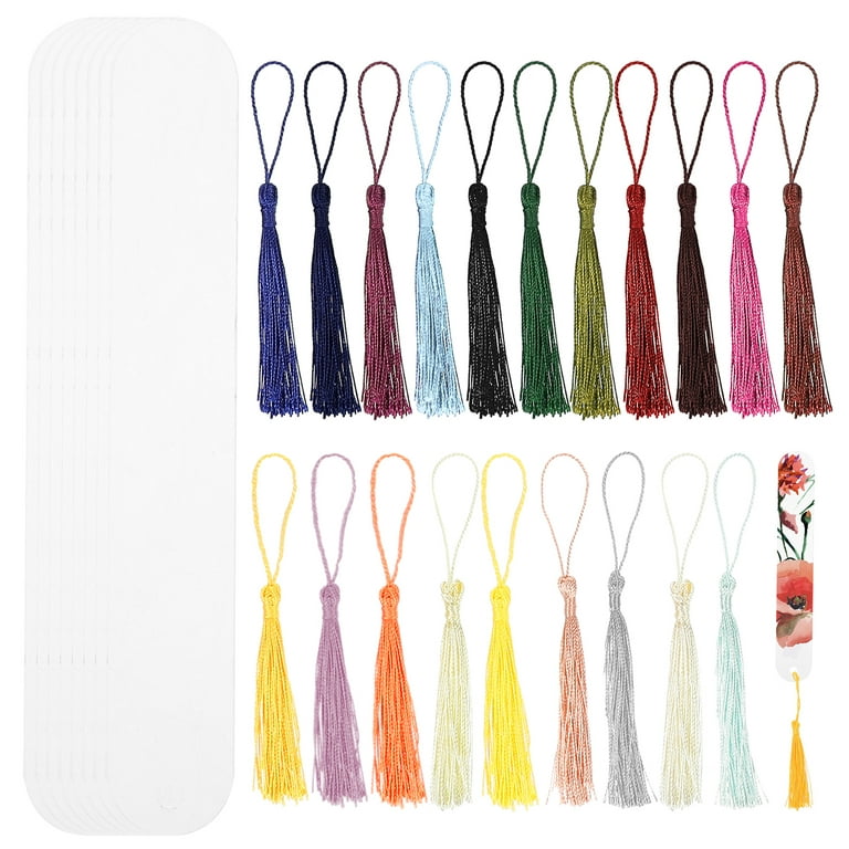 1 Set of Clear Acrylic Bookmarks Blank Acrylic Book Markers with Hanging Tassels Book Supply, Women's, Size: 15.00