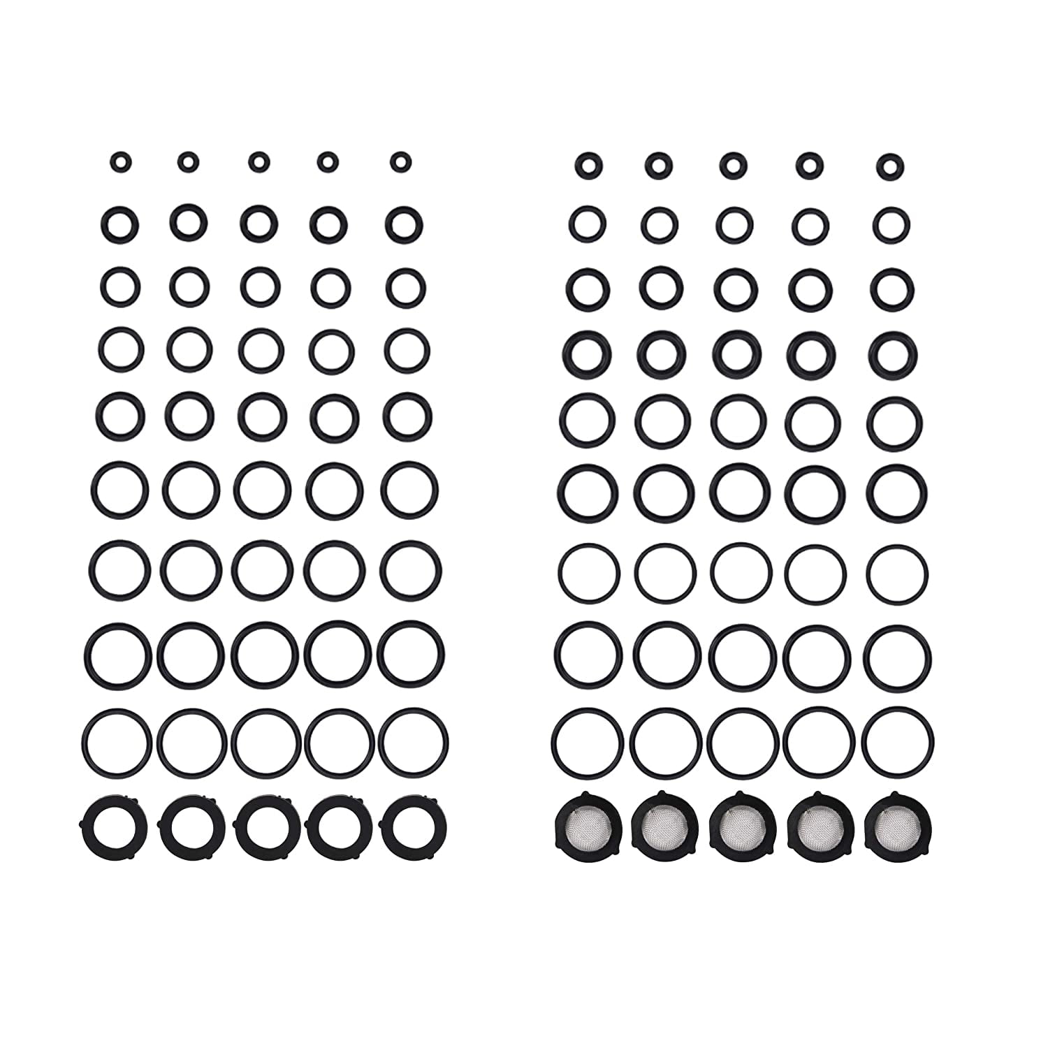 Pressure Washer O Rings Kit for Pump, Hose, Gun, Wand, Coupler, Adapter, Nozzle, 18 Sizes, 100