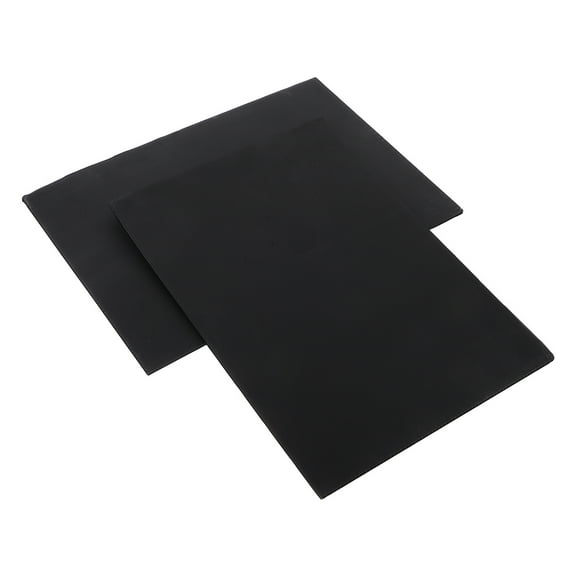 VORCOOL 2Pcs Black Blank Garden Signs Durable Waterproof Outdoor Sign Boards