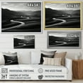thumbnail image 4 of Designart "Stark Mountain River Contrast" Landscape Mountains Floater Framed Wall Decor, 4 of 5