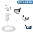 thumbnail image 2 of Cargador de 5 V y 2 A para monitor Hello Baby Monitor HB6550, HB50 con cable de 1,8 m, 2 of 6