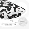 thumbnail image 5 of Bixox Seamless Pattern Cute Panda Printed Pillow Protector,Super Soft Ideal for Home,Guests,Rentals - 16"x24", 5 of 8