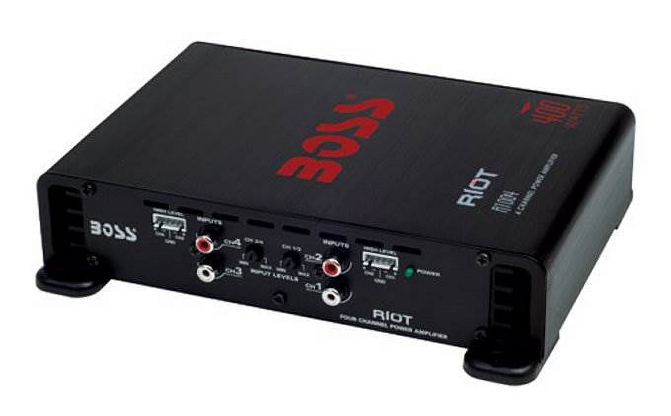 BOSS Audio R1004 Riot 400W 4 Channel Car Amplifier, Mosfet Power