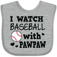 thumbnail image 3 of Inktastic I Watch Baseball with My Pawpaw Boys Baby Bib, 3 of 4