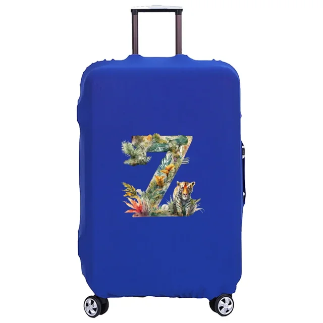 Housse de Valise Lavable Housse de Protection Anti-Rayures Housse Adaptée pour Motif Imprimé JungleTiger Convient 18-32 Pouces jungle tiger letterZ TG