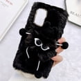 thumbnail image 4 of Galaxy A53 5G Case, Dteck Girly Faux Fur Case Fluffy Furry Shockproof Protective Phone Cover for Samsung Galaxy A53 5G,Black, 4 of 6