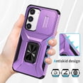 thumbnail image 4 of Funda para GANGXUN Samsung Galaxy S23 - Soporte metálico, Función magnética, Morado, 4 of 5