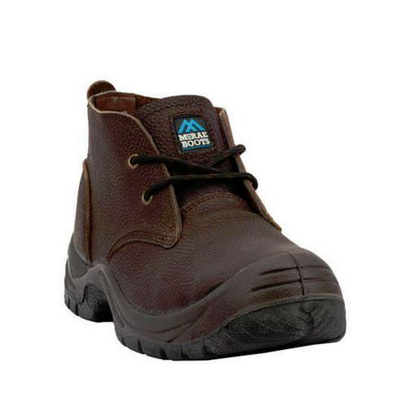 McRae Men's Brown Desert Chukka Steel Toe Size: 10, Width:
