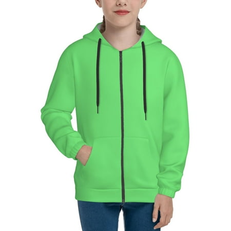 

Hoodies for Women light-green Long Sleeve Sweatshirt Drawstring Zip Up Hoodie with Pockets Teen Girl Clothes