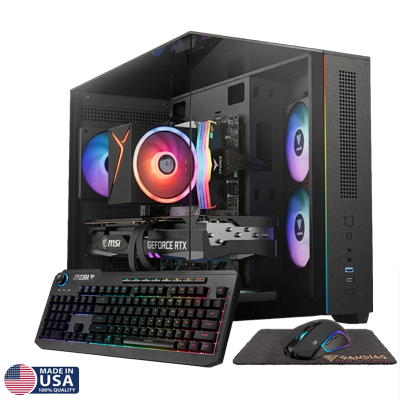 Gigatech Gaming Titan 5 Gaming PC Desktop - Core Ultra 5 245K, RTX 5060, 64GB DDR5, 2TB SSD, RGB, Windows 11, Wi-Fi