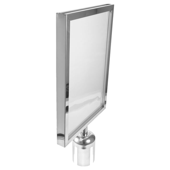 OULII Sign Stand Holder Stainless Steel Guiding Sign Airports Indoor Outdoor Guidance 1Set