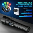 thumbnail image 3 of HIBIBUD Rechargeable Flashlights 2 Pack,990000 Lumens Super Bright LED,5 Modes for Home,Outdoor, 3 of 8
