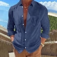 thumbnail image 2 of RKSTN Cardigan pour Hommes Mode Décontractée Col Rabattu Chandail en Molleton Col Uni Manches Longues Hauts en Coton Décontractés et Élégants pour l'Automne, 2 of 9