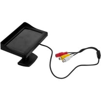 ibasenice 1Set Rear View Car Monitor Black LCD Screen with Dual Av Input for Backup Camera