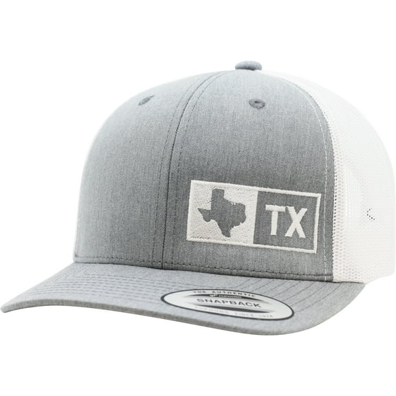 TRUCKER HAT-TEXAS HEATHER GRAY/WHITE