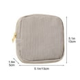thumbnail image 3 of 1pcs Small Makeup Bag for Purse Mini Cosmetics Bag Corduroy Cute Cosmetic Pouch for Women with Slip-in Pockets, 3 of 7