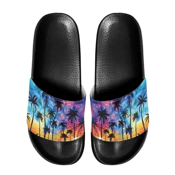 Psesaysky Fashionable Beach Slide Sandals for Men Big Boys Soft Comfortable Sandals Indoor Outdoor Anti-Slip Durable Sandals Shoes