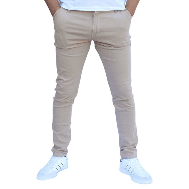 Pantalón skinny de gabardina stretch John Silver Skinny de gabardina color arena