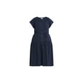 thumbnail image 4 of Time and Tru Women's and Women's Plus Double Cloth Cotton Midi Dress, Sizes XS-4X, 4 of 4