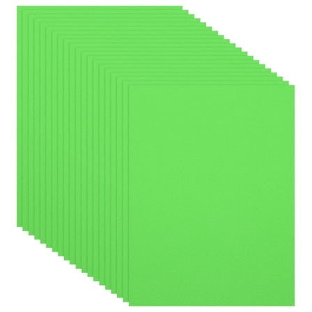 Uxcell 20 Pcs Light Green EVA Foam Sheets, 11.8 x 7.87 Inches 1mm Thick Foam Sheets for Crafts