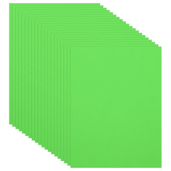 Uxcell 20 Pcs Light Green EVA Foam Sheets, 11.8 x 7.87 Inches 1mm Thick Foam Sheets for Crafts