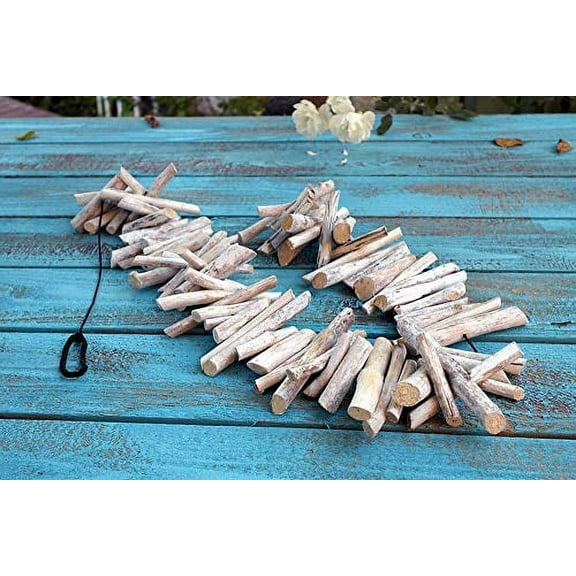 Weathered Driftwood Garland Decor White (6ft)