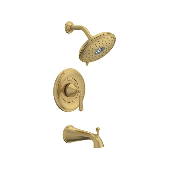 American Standard Tu052.508 Delancey Tub And Shower Trim Package - Brushed Cool Sunrise