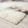 thumbnail image 3 of Zenith Abstract Shag Blue/Pink Area Rug 5'7" x 7'3" 5' x 8' Shag Rectangle, 3 of 5