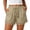 Shorts-b-Khaki, variant on Running Shorts for Women 5 Inch Women’s Lace Hem Shorts, Elastic Waist Drawstring Casual Beach Bottoms, Summer Loose Fits Comfy Vacation Shorts Purples XL