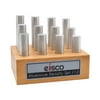 12pc Cylindrical Bars Density Set, Aluminum - Various Lengths - Includes Wooden Storage Block - For Studying Density & Mass - Eisco Labs