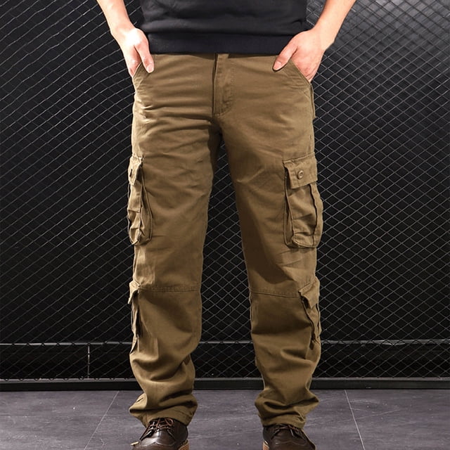 TIMIFIS Pantalon de Randonnée pour Hommes, Pantalon Cargo Tactique Épais et Chaud Doublé en Molleton avec Matière Extensible et Multiples Poches pour le Travail Extérieur en Hiver