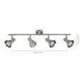 thumbnail image 2 of Xtricity - 4-Head Track Light, 27.56" Wide, From the Rosalie Collection, Nickel, 2 of 4