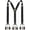 Black, variant on Mens 1.4 inches Wide with 6 Button End Elastic Adjustable Suspenders